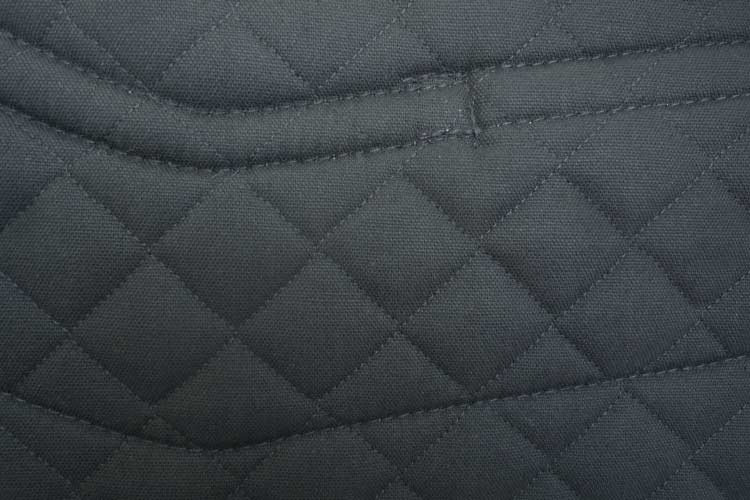 English saddle pads - SHOCK-REDUCING non-slip Dressage saddle pad with pockets for shims, cotton lining, leather reinforcements