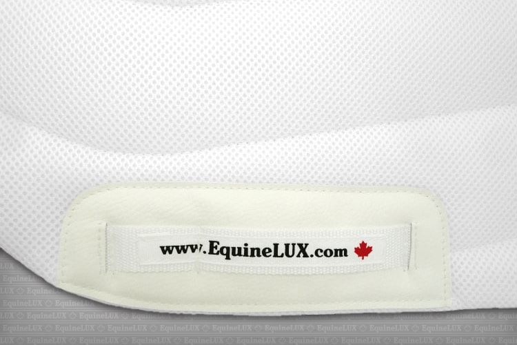 English saddle pads - PRESSURE-RELIEVING non-slip Dressage saddle pad with combined sheepskin / cotton lining and sheepskin pommel roll and cante roll