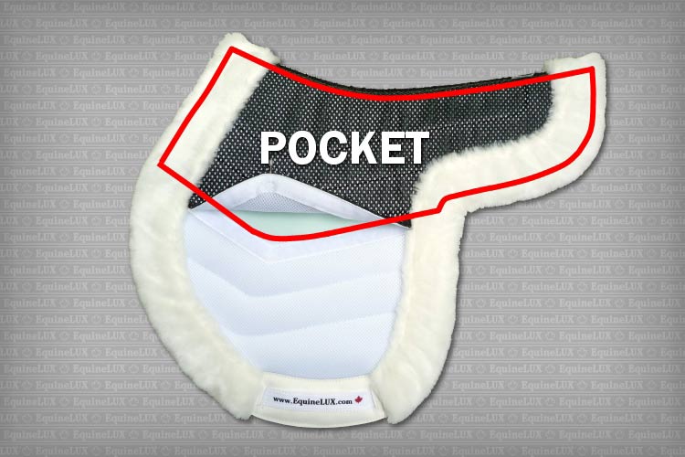 English saddle pads - High-Resilience (HR) foam full-size shims / inserts for Hunter Saddle Pads