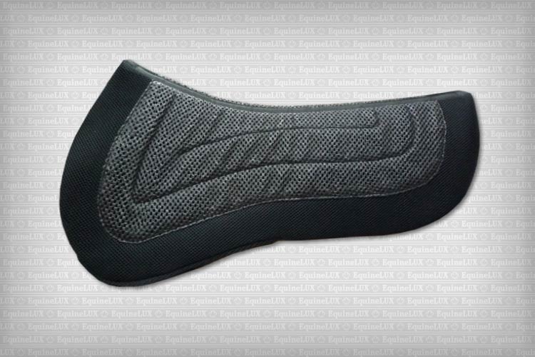 English saddle pads - REVERSIBLE half pad - two-color non-slip Jumper half pad with pockets for shims