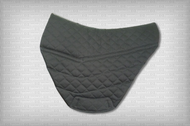 English saddle pads - SHOCK-REDUCING Bareback saddle pad with pockets for shims and cotton lining